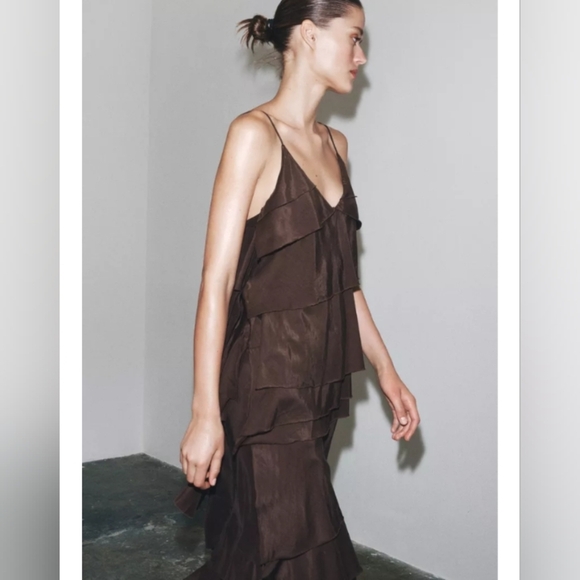 Zara ZW Collection Ruffled Dress - Picture 4 of 9